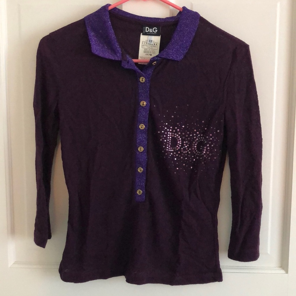 Purple Dolce and Gabbana top